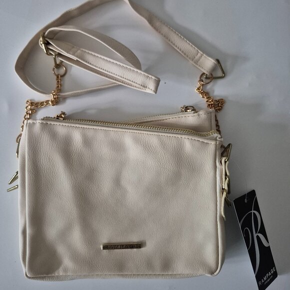 Rampage Crossbody handbag. Neutral (bone) color. - Picture 1 of 2